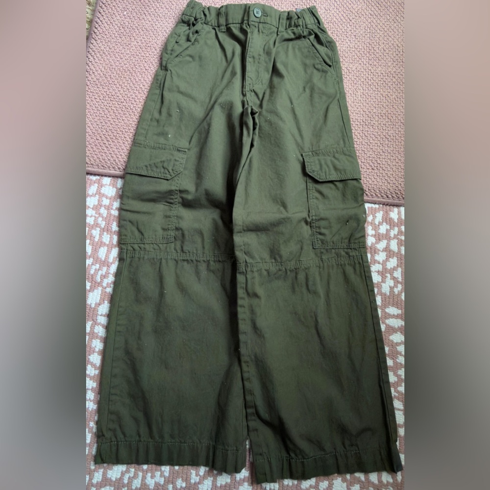 H&M Dark Green Cargo Pants Girl